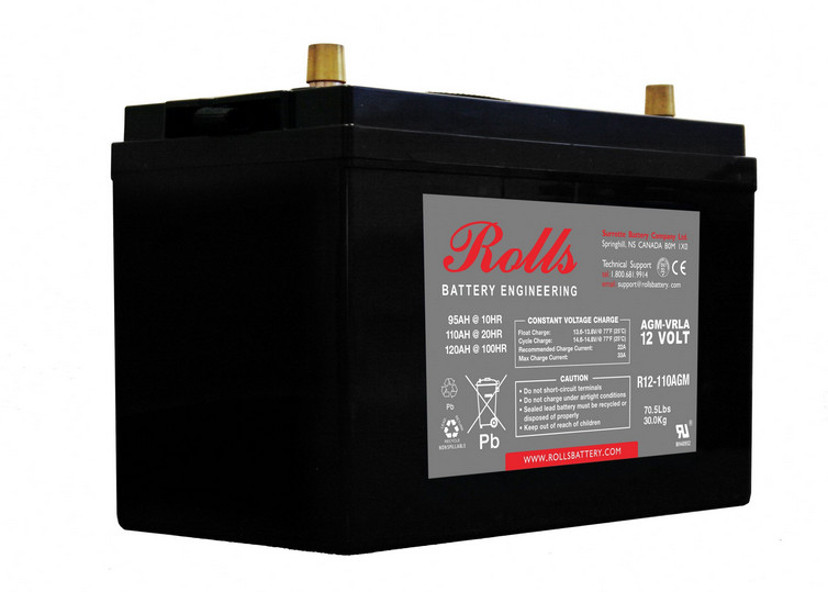 Battery - Rolls AGM - 12V 110AH (20hr)